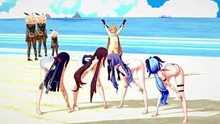 Genshin liyue hentai mmd unfolds in 3d cartoon anime adventure