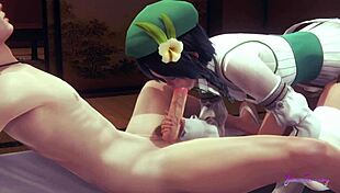 Genshin Impact Yaoi Femboy Venti in Hot Anal and Blowjob Action