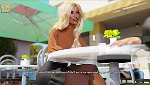 In Free Will 54, cute anime girl shows off big tits in outfit