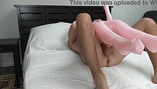 Guy pounds tight ass with toys