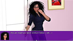 Watch Angelica in this hentai remake, getting horny in stockings with hairy pussy on the toilet