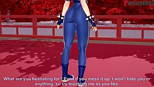 chun-li gets blowjob and fucking in street fighter pov fantasy