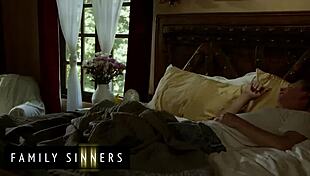 Horny Step Daughter Kisses Stepdad Deeply Before Hard Doggystyle Side Fucking