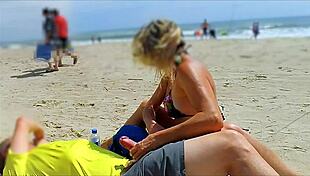 I cum again in front of everyone, exposing my big cock in public outdoor sex with handjob close up.