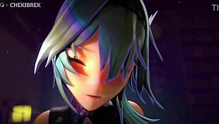 Anime Girl with Big Ass Gets Creampie in 3D Porn