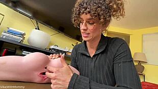 i accidentally ended up fucking my girlfriend's best friend. sexy milf with glasses and toys in hardcore cheating.