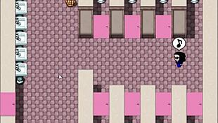 Watch Angelica in this hentai remake, getting horny in stockings with hairy pussy on the toilet