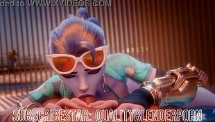 Widow Deepthroats Cock On The Beach