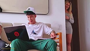 Creampie with Stepmom While Stepdad Watches – Monique Fuentes and Danner Mendez!