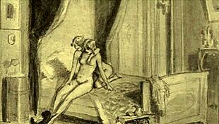 Vintage erotic illustration