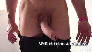 cute blond twink sucks on that huge monster cock bareback