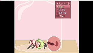 What does the bunny girl do on stage in the bottle episode two?