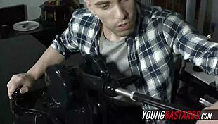 Young 18+ Amateur Gives Blowjob To Tractable Plow Machine Serf