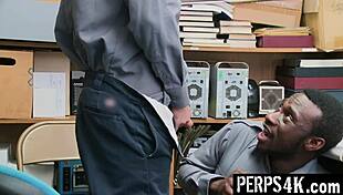 ugh, this gay officer totally fucks the twink as punishment for stealin’ at perps4k!