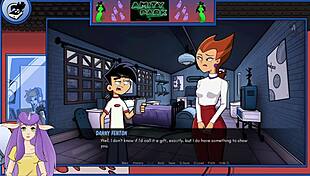 danny phantom amity park redux part 43 with redhead character in anime style.
