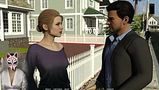 Three busty milfs race in sexy stockings