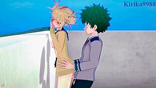 Himiko Toga and Izuku Midoriya having intense hentai sex