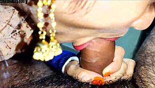 Hot Asian mature teen sucks cock in steamy girlfriend blowjob scene