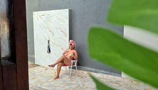 I Caught My Hot Neighbor Taking A Shower In The Backyard After The Beach