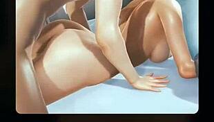 Stuck confined with the twins and the goth, things got horny in this hentai game