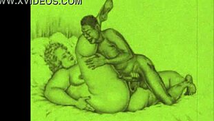 Vintage erotic drawings spark raw desire in retro anime style