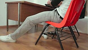 Finally Fucking A Student In The Classroom, Sucking And All!