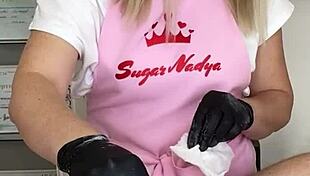 spontaneous client ejaculations during waxing with master mrs sugarnadya and her magical touch