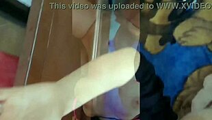 busty teen with big d cup tits bouncing while getting anal from black friend