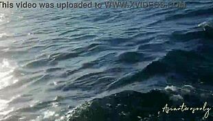 Enjoying jet ski and beach fun before proper cumshot