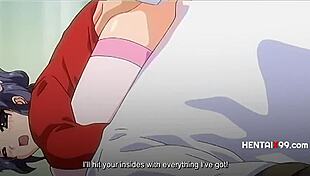 nurse dominates patient in hentai ward, humiliating creampie submission