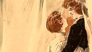 Vintage hentai illustration stirs intense feelings