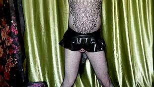 eronekokun's CUTE FOX BOY in fishnet suit MASTURBATES with MOANING