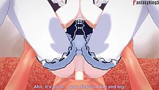 rem intensely fucks big boobs maid in re zero pov fantasy game