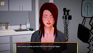 In the cartoon game My New Family, episode 336 features a redhead character in various scenes.