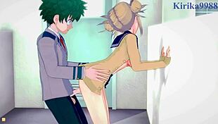 Himiko Toga and Izuku Midoriya having intense hentai sex