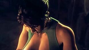 Lara Croft gets fucked by a futanari cock in this 3D simulator gameplay.