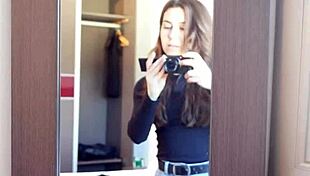 Caught showing my natural tits to 25k followers online