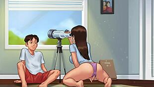 स्टेप सिस की चूत चाटी समरटाइम सागा में