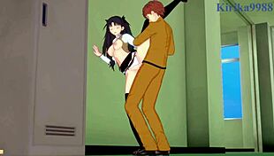 Saber and rin tohsaka and shirou emiya intense sex - fate stay night hentai