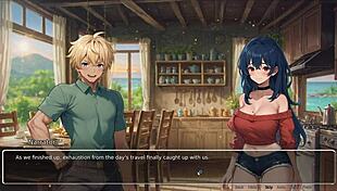 bluring the walls romance hentai game ep 4 exhibitionist gf confess, fat curvy tits in sexy outfit