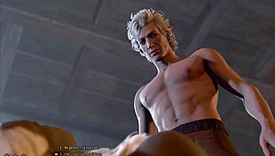 Baldur's Gate 3 naked playthrough features Astarion's gay sex scenes with monster penis and ass fantasy