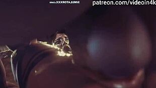 Lara Croft gets fucked by a futanari cock in this 3D simulator gameplay.