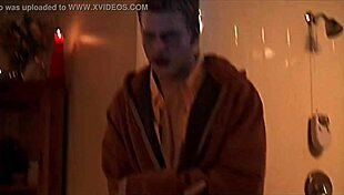 Tania Saulnier is a sexy blonde in the shower, nude and bathing.