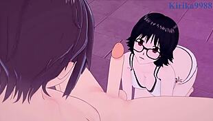 Neferpitou and Shizuku Murasaki in intense creampie sex with big tits?