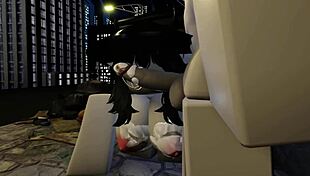 I watch Kyller suckin' in the alley, it's so hot!