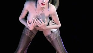 3d bbw milf in sexy lingerie enjoys hardcore sex