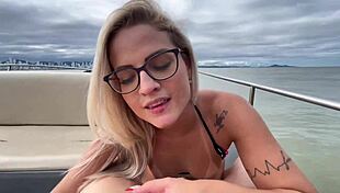 Blonde Wife Craves Sailor On Boat Trip In Sheer Outfit