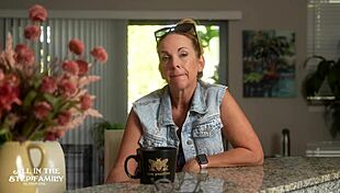 Stepdad and stepdaughter share an intriguing moment in the anime series aitsfs1e17 scene 3