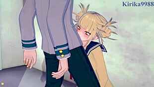 Himiko Toga and Izuku Midoriya having intense hentai sex