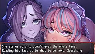 Intense Double Blowjob Contest In Harem World Hentai Ep 19: Ghost And Maid Battle With Huge Cocks!